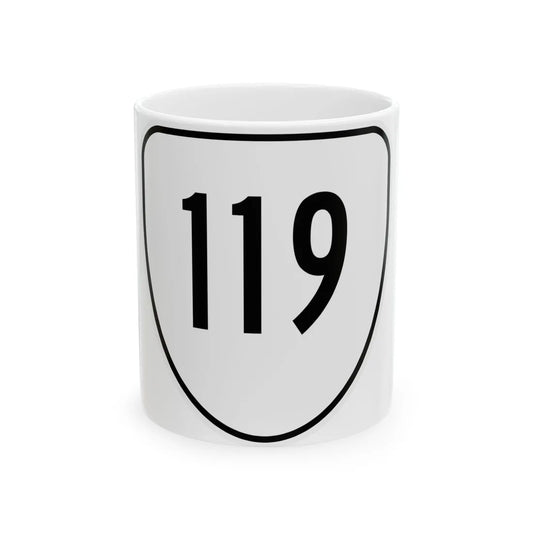 Virginia 119 1956 (Virginia) (Road Sign) White Coffee Mug 11oz - Go Mug Yourself