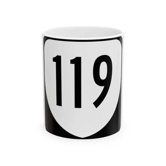 Virginia 119 1980 (Virginia) (Road Sign) White Coffee Mug 11oz - Go Mug Yourself
