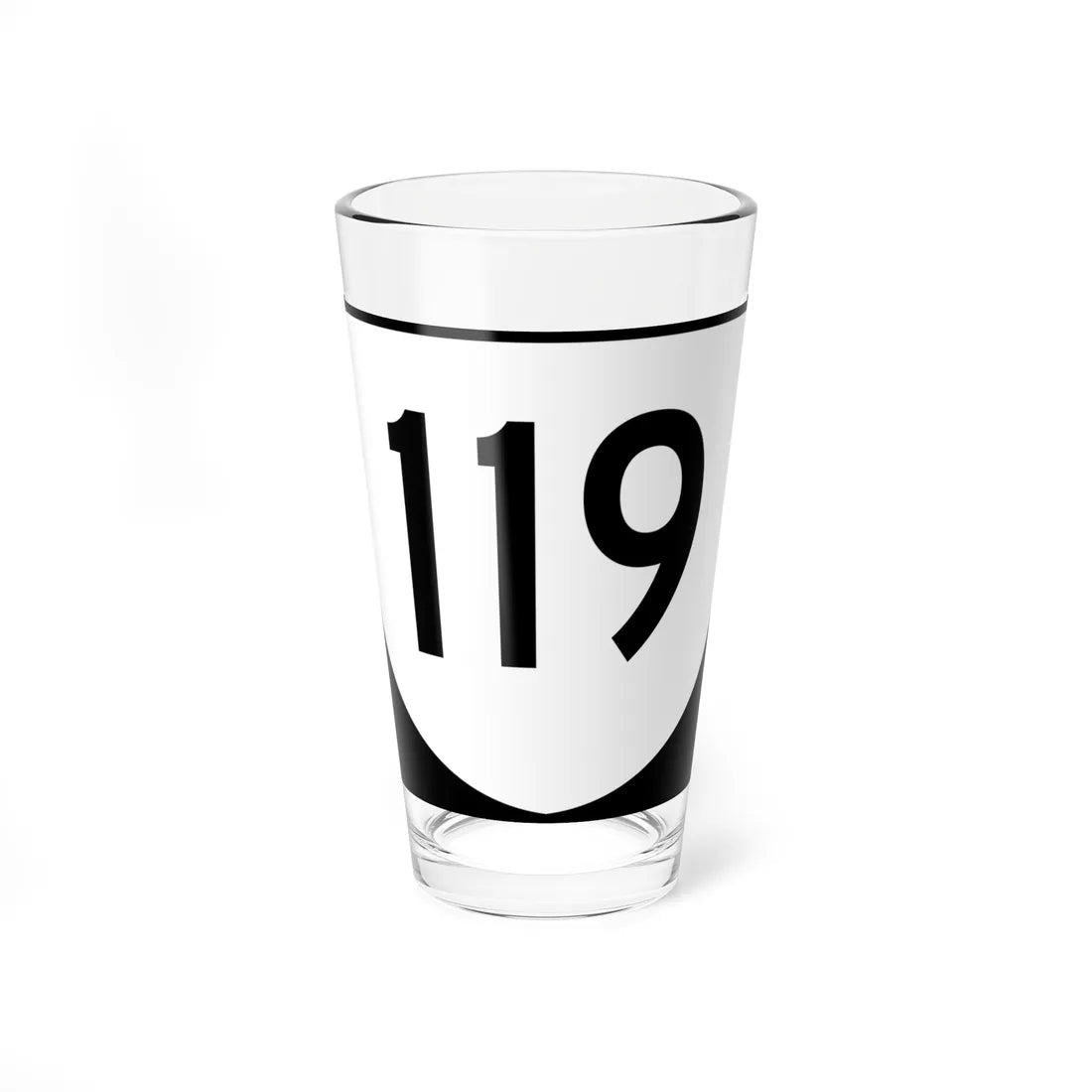 Virginia 119 (Virginia) (Road Sign) Pint Glss 16oz 16oz - Go Mug Yourself