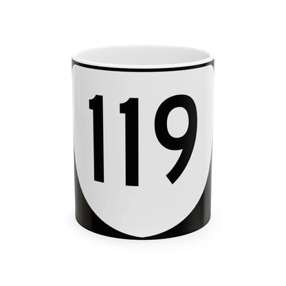 Virginia 119 (Virginia) (Road Sign) White Coffee Mug 11oz - Go Mug Yourself