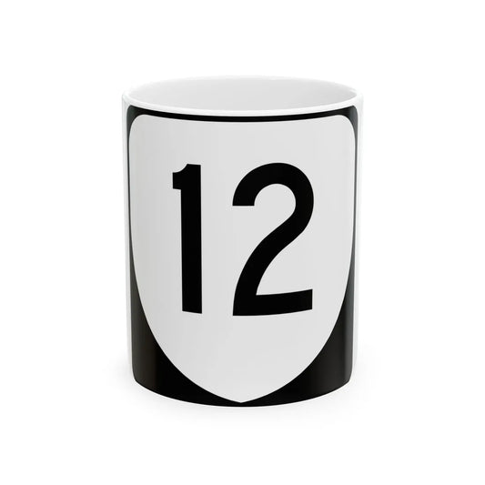Virginia 12 (Virginia) (Road Sign) White Coffee Mug 11oz - Go Mug Yourself