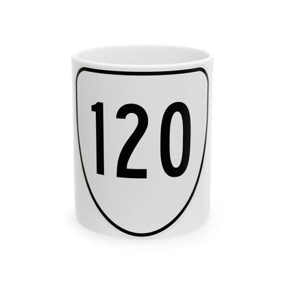 Virginia 120 1956 (Virginia) (Road Sign) White Coffee Mug 11oz - Go Mug Yourself