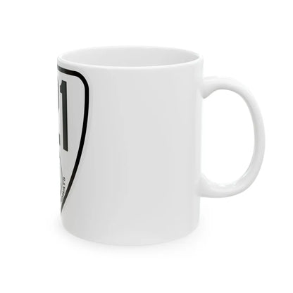 Virginia 121 1924 (Virginia) (Road Sign) White Coffee Mug - Go Mug Yourself