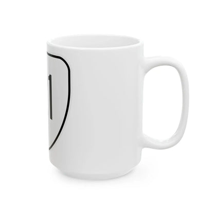 Virginia 121 1956 (Virginia) (Road Sign) White Coffee Mug - Go Mug Yourself