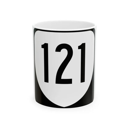 Virginia 121 1980 (Virginia) (Road Sign) White Coffee Mug 11oz - Go Mug Yourself