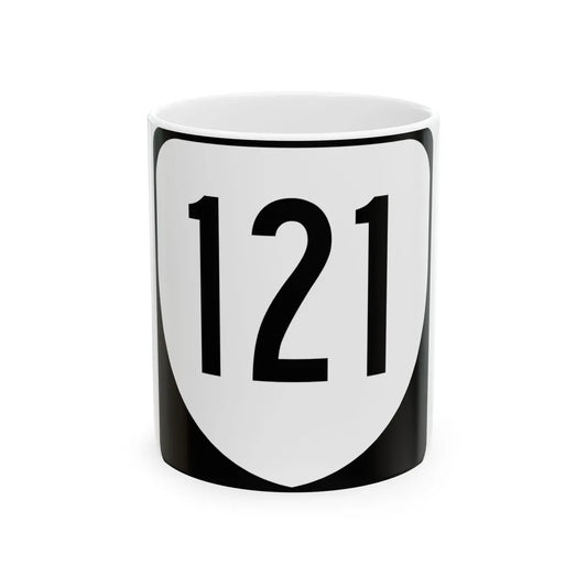 Virginia 121 1980 (Virginia) (Road Sign) White Coffee Mug 11oz - Go Mug Yourself