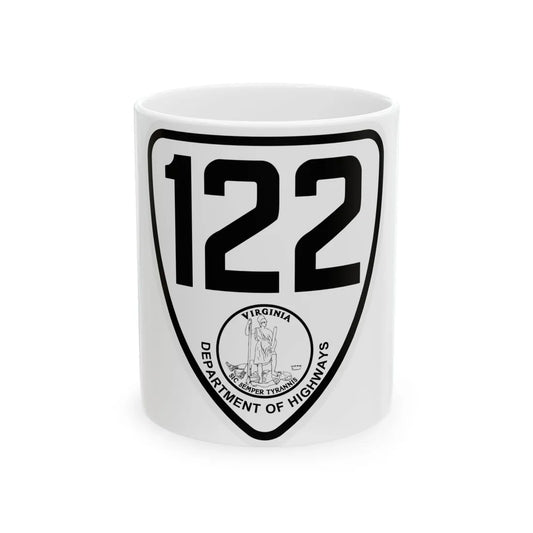 Virginia 122 1924 (Virginia) (Road Sign) White Coffee Mug 11oz - Go Mug Yourself