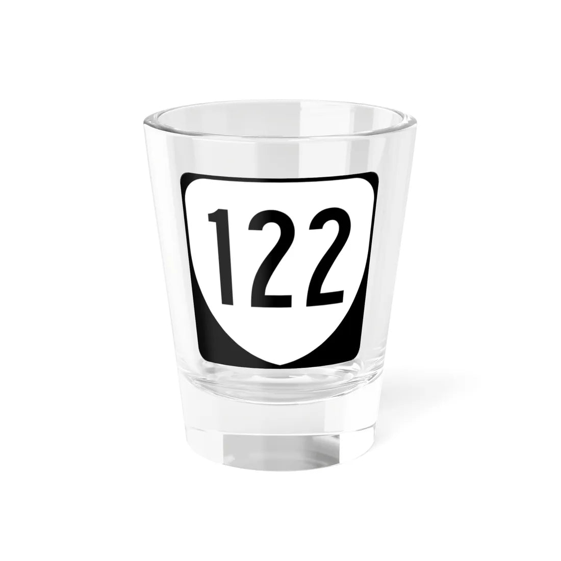 Virginia 122 1980 (Virginia) (Road Sign) Shot Glass 1.5oz 1.5oz - Go Mug Yourself