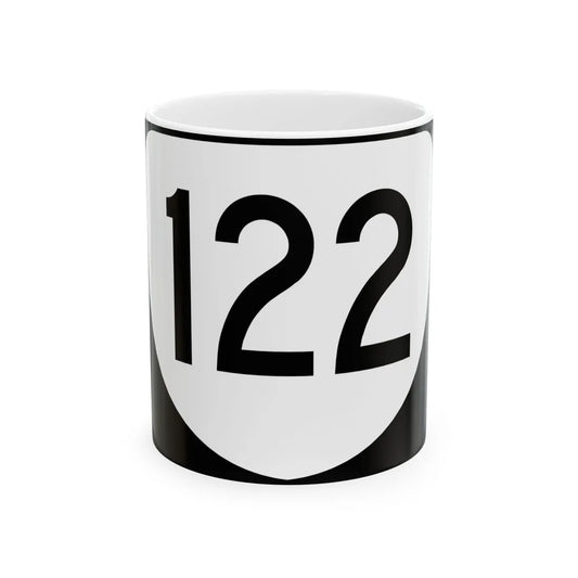 Virginia 122 (Virginia) (Road Sign) White Coffee Mug 11oz - Go Mug Yourself