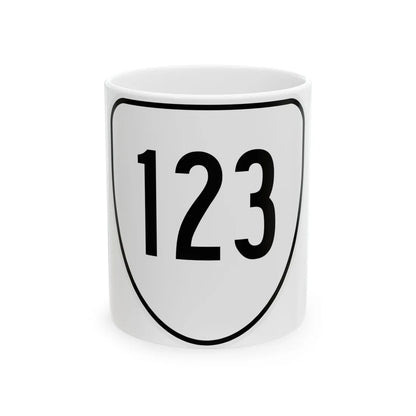 Virginia 123 1956 (Virginia) (Road Sign) White Coffee Mug 11oz - Go Mug Yourself