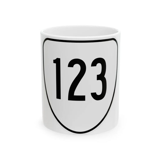 Virginia 123 1956 (Virginia) (Road Sign) White Coffee Mug 11oz - Go Mug Yourself