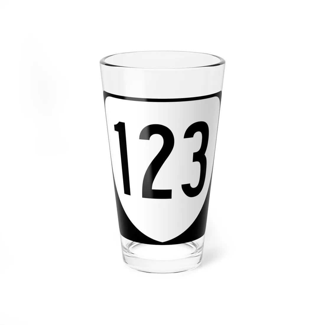 Virginia 123 1980 (Virginia) (Road Sign) Pint Glss 16oz 16oz - Go Mug Yourself