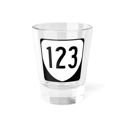 Virginia 123 1980 (Virginia) (Road Sign) Shot Glass 1.5oz 1.5oz - Go Mug Yourself