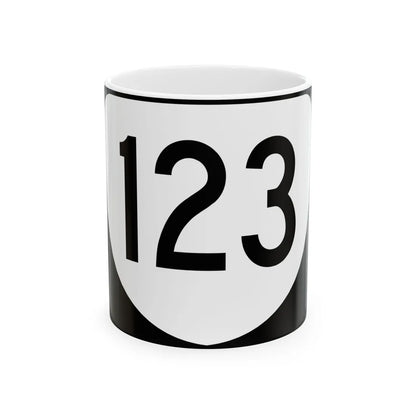 Virginia 123 (Virginia) (Road Sign) White Coffee Mug 11oz - Go Mug Yourself