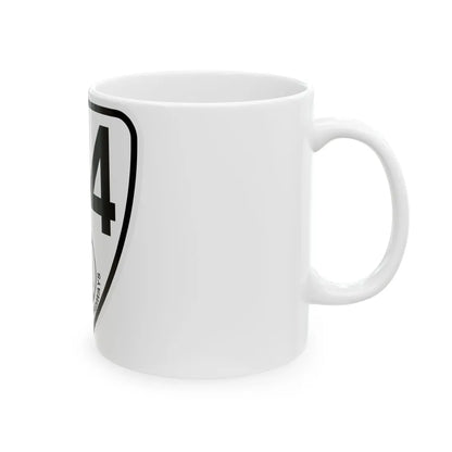 Virginia 124 1924 (Virginia) (Road Sign) White Coffee Mug - Go Mug Yourself
