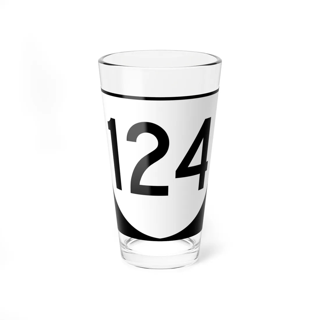 Virginia 124 (Virginia) (Road Sign) Pint Glss 16oz 16oz - Go Mug Yourself