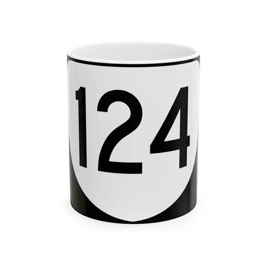 Virginia 124 (Virginia) (Road Sign) White Coffee Mug 11oz - Go Mug Yourself
