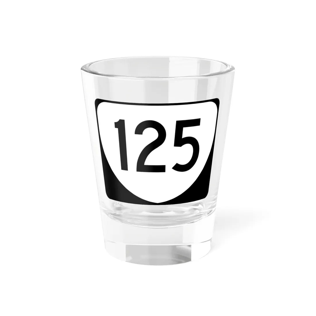 Virginia 125 (Virginia) (Road Sign) Shot Glass 1.5oz 1.5oz - Go Mug Yourself