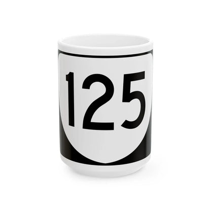 Virginia 125 (Virginia) (Road Sign) White Coffee Mug 15oz - Go Mug Yourself