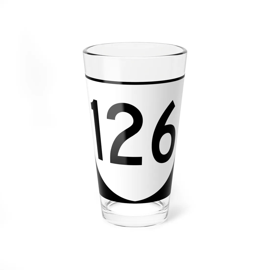 Virginia 126 (Virginia) (Road Sign) Pint Glss 16oz 16oz - Go Mug Yourself