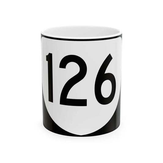 Virginia 126 (Virginia) (Road Sign) White Coffee Mug 11oz - Go Mug Yourself