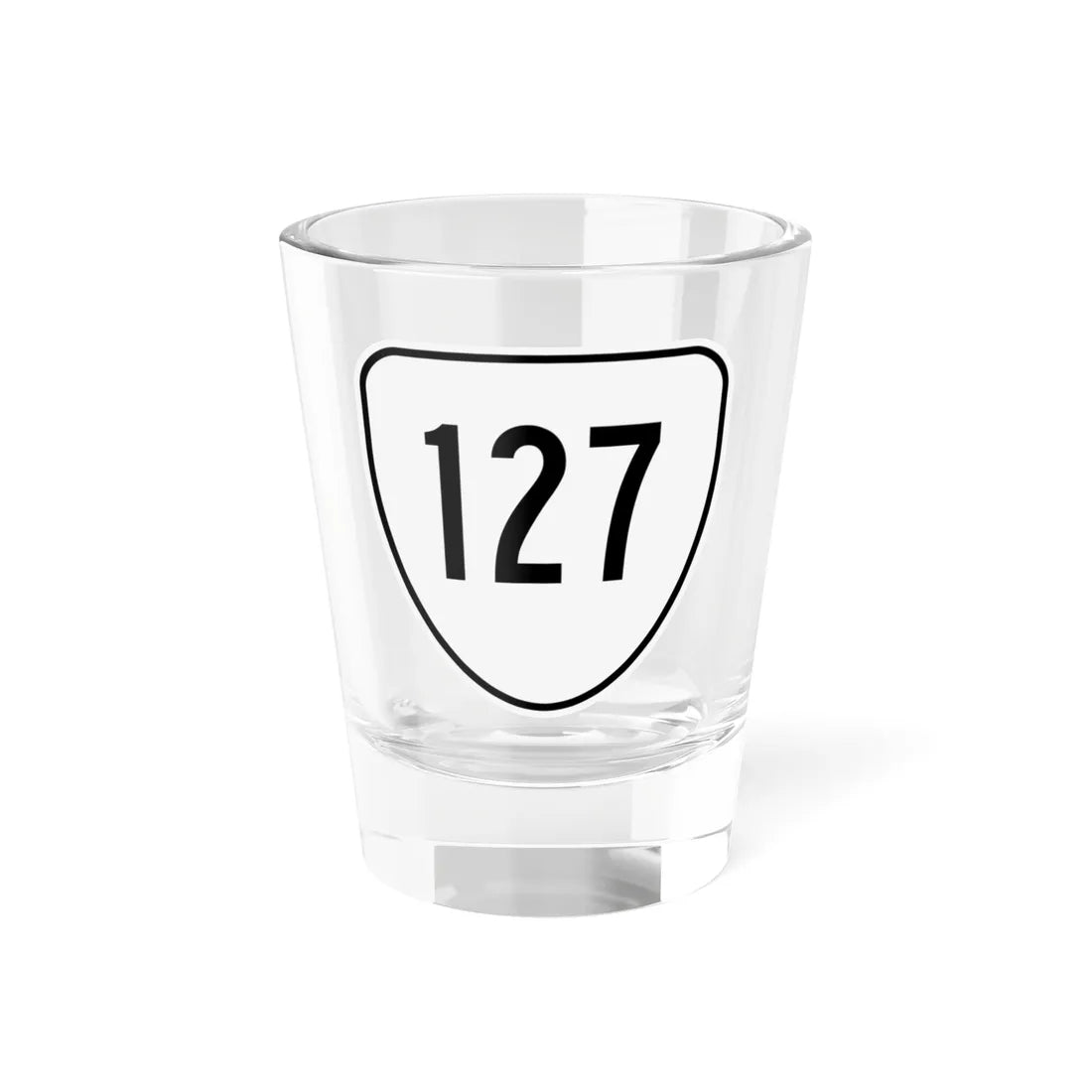 Virginia 127 1956 (Virginia) (Road Sign) Shot Glass 1.5oz 1.5oz - Go Mug Yourself