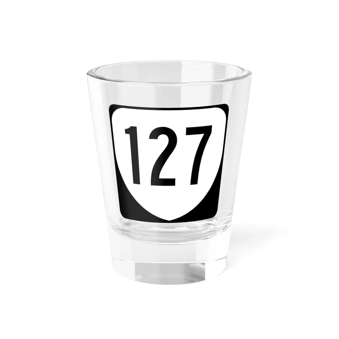 Virginia 127 1980 (Virginia) (Road Sign) Shot Glass 1.5oz 1.5oz - Go Mug Yourself