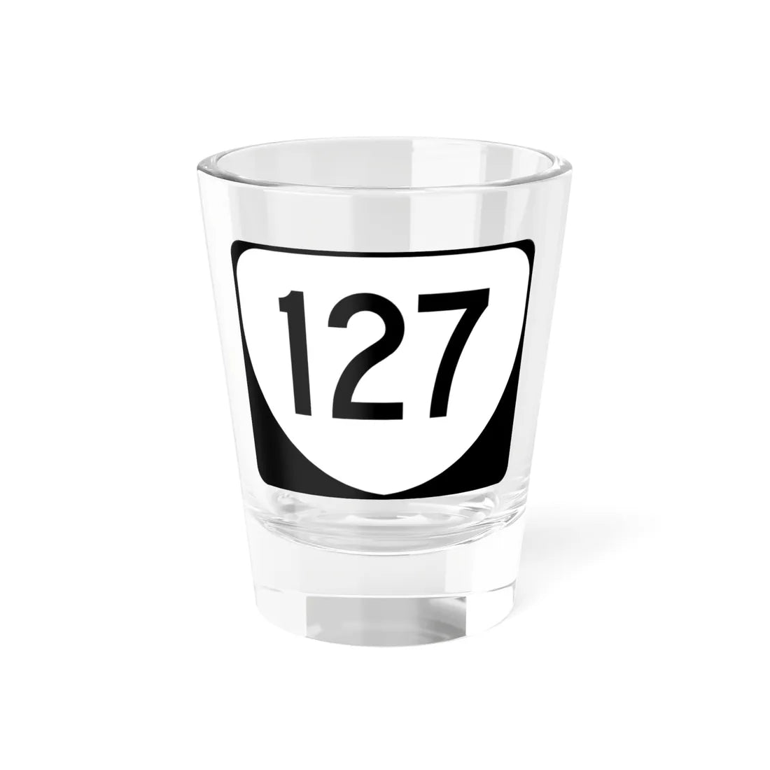 Virginia 127 (Virginia) (Road Sign) Shot Glass 1.5oz 1.5oz - Go Mug Yourself