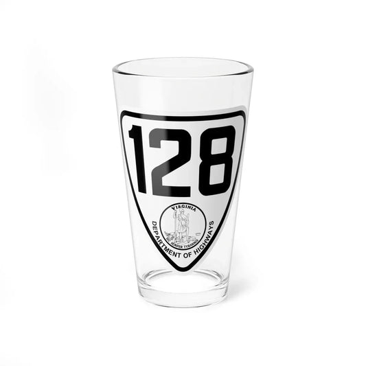 Virginia 128 1924 (Virginia) (Road Sign) Pint Glass 16oz 16oz - Go Mug Yourself