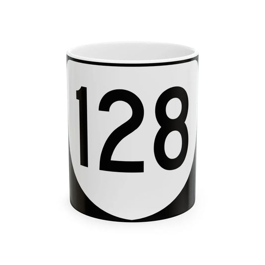 Virginia 128 (Virginia) (Road Sign) White Coffee Mug 11oz - Go Mug Yourself