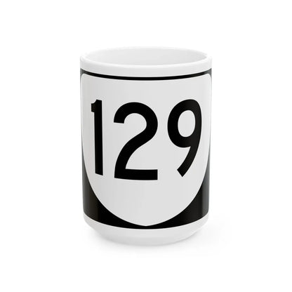 Virginia 129 (Virginia) (Road Sign) White Coffee Mug 15oz - Go Mug Yourself