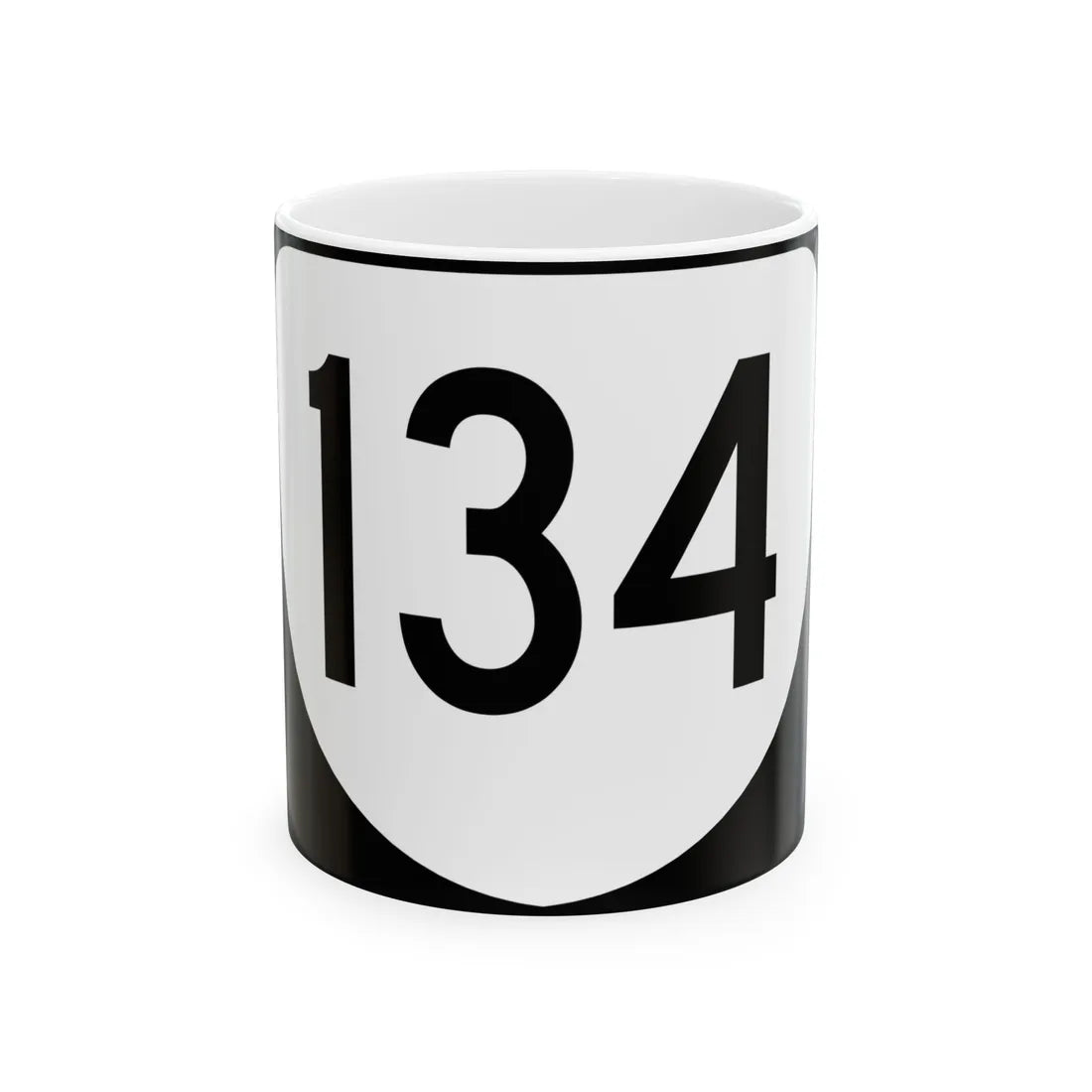 Virginia 134 (Virginia) (Road Sign) White Coffee Mug 11oz - Go Mug Yourself