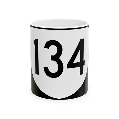 Virginia 134 (Virginia) (Road Sign) White Coffee Mug 11oz - Go Mug Yourself