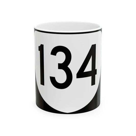 Virginia 134 (Virginia) (Road Sign) White Coffee Mug 11oz - Go Mug Yourself