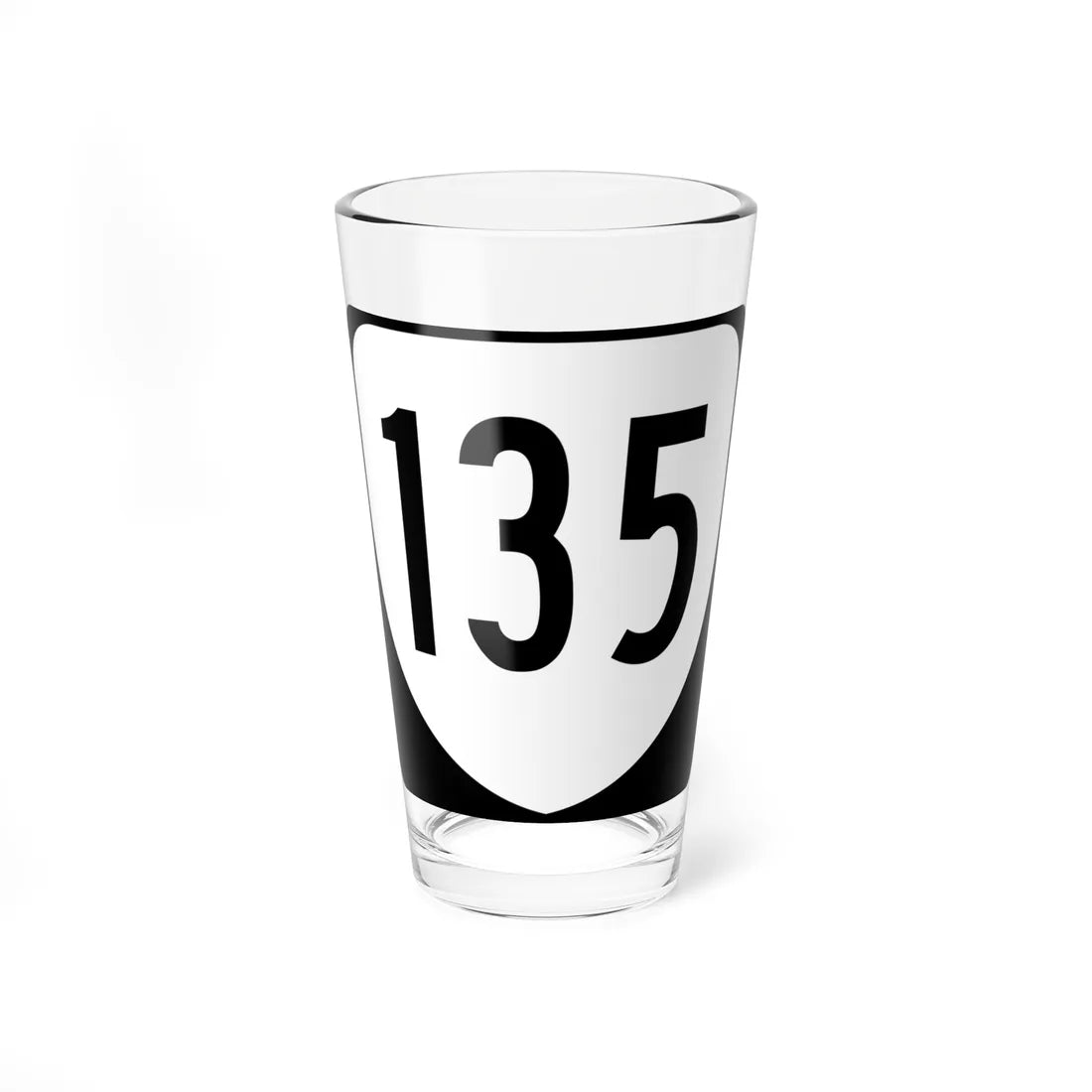 Virginia 135 1980 (Virginia) (Road Sign) Pint Glss 16oz 16oz - Go Mug Yourself