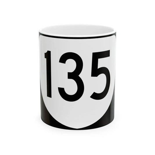 Virginia 135 (Virginia) (Road Sign) White Coffee Mug 11oz - Go Mug Yourself