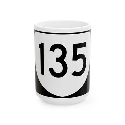 Virginia 135 (Virginia) (Road Sign) White Coffee Mug 15oz - Go Mug Yourself
