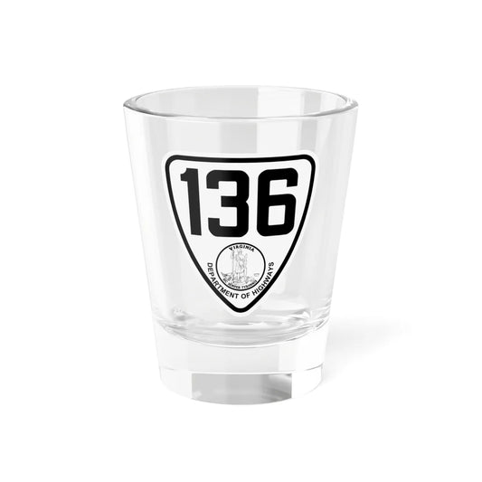 Virginia 136 1924 (Virginia) (Road Sign) Shot Glass 1.5oz 1.5oz - Go Mug Yourself