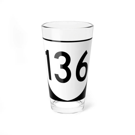 Virginia 136 (Virginia) (Road Sign) Pint Glass 16oz 16oz - Go Mug Yourself