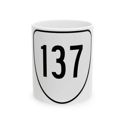 Virginia 137 1956 (Virginia) (Road Sign) White Coffee Mug 11oz - Go Mug Yourself