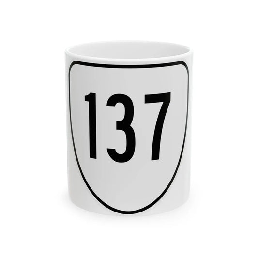 Virginia 137 1956 (Virginia) (Road Sign) White Coffee Mug 11oz - Go Mug Yourself