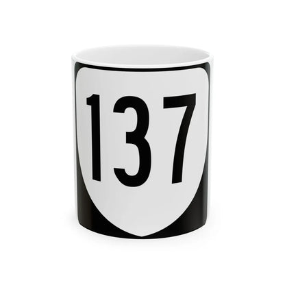 Virginia 137 1980 (Virginia) (Road Sign) White Coffee Mug 11oz - Go Mug Yourself