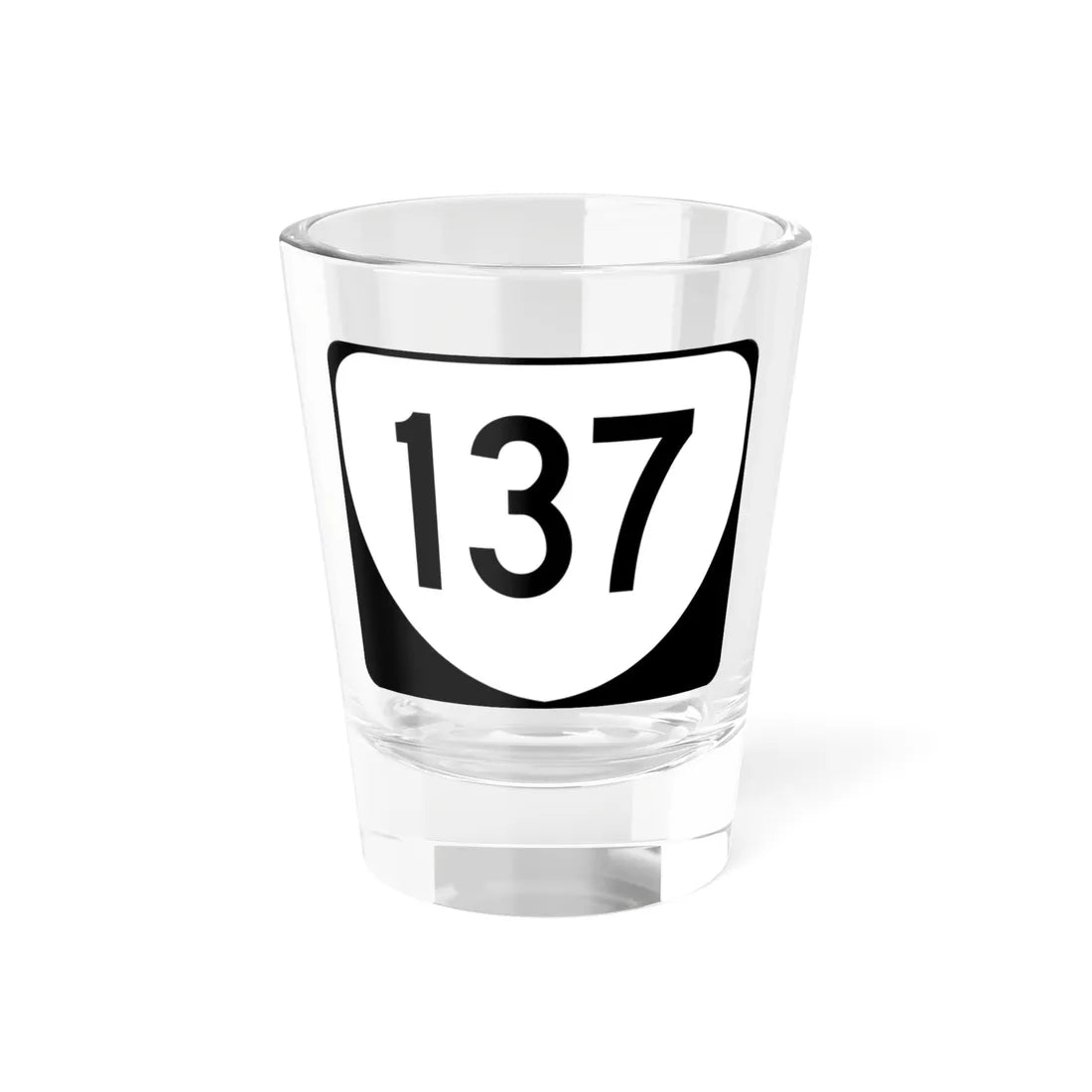 Virginia 137 (Virginia) (Road Sign) Shot Glass 1.5oz 1.5oz - Go Mug Yourself