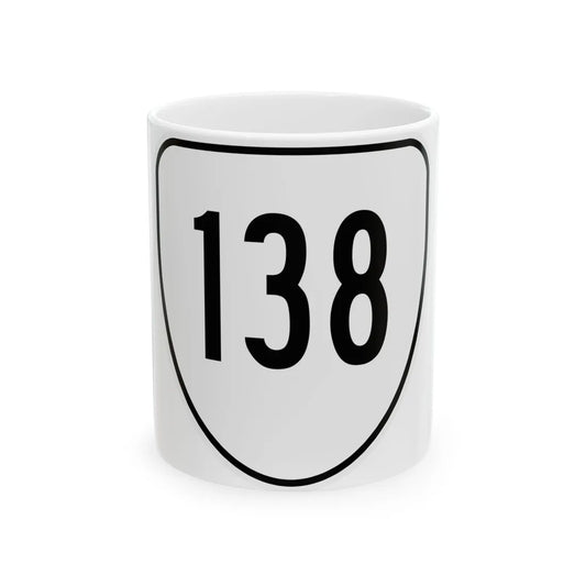 Virginia 138 1956 (Virginia) (Road Sign) White Coffee Mug 11oz - Go Mug Yourself