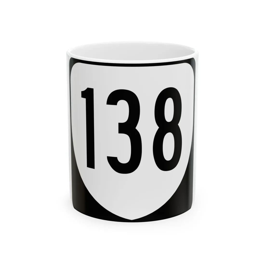 Virginia 138 1980 (Virginia) (Road Sign) White Coffee Mug 11oz - Go Mug Yourself
