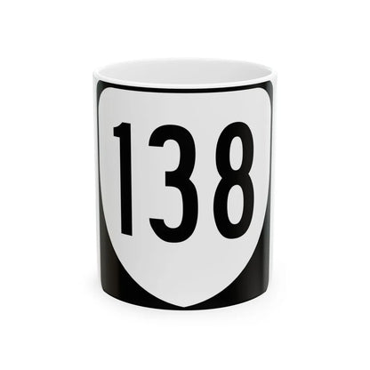 Virginia 138 1980 (Virginia) (Road Sign) White Coffee Mug 11oz - Go Mug Yourself