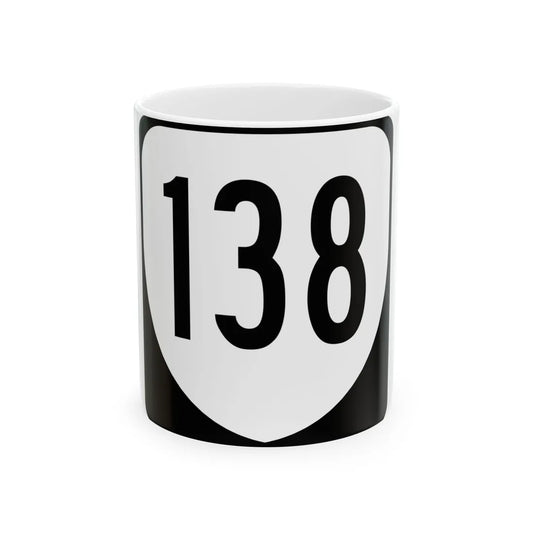 Virginia 138 1980 (Virginia) (Road Sign) White Coffee Mug 11oz - Go Mug Yourself