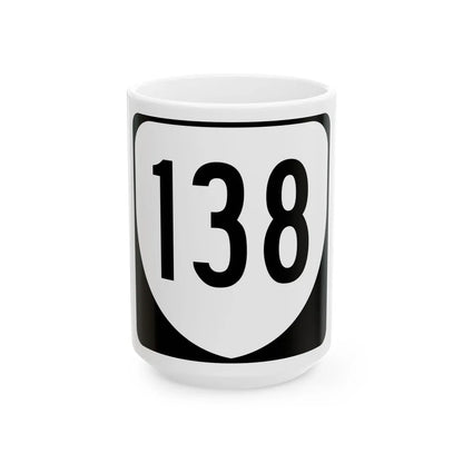 Virginia 138 1980 (Virginia) (Road Sign) White Coffee Mug 15oz - Go Mug Yourself