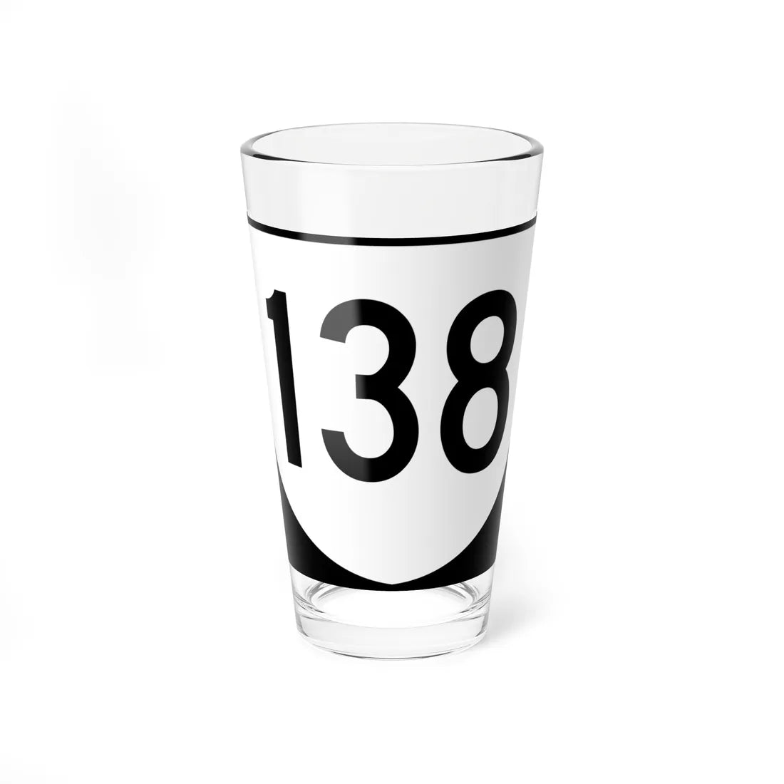 Virginia 138 (Virginia) (Road Sign) Pint Glss 16oz 16oz - Go Mug Yourself