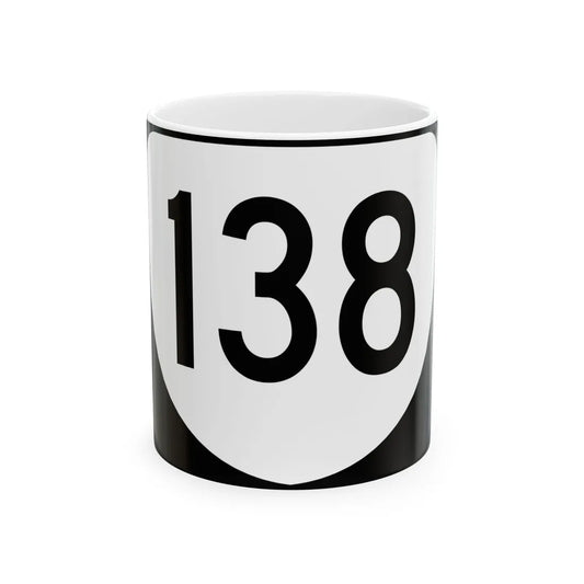Virginia 138 (Virginia) (Road Sign) White Coffee Mug 11oz - Go Mug Yourself